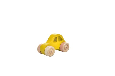Jucarie pentru landou/carucior, Hanah Home, Car, 10x5x5 cm, Galben