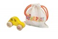 Jucarie pentru landou/carucior, Hanah Home, Car, 10x5x5 cm, Galben