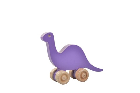 Jucarie pentru landou/carucior, Hanah Home, Dinosaur, 15x13x5 cm, Mov