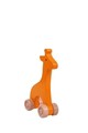 Jucarie pentru landou/carucior, Hanah Home, Giraffe, 9x15x4 cm, Portocaliu