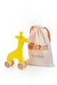 Jucarie pentru landou/carucior, Hanah Home, Giraffe, 9x15x4 cm, Galben