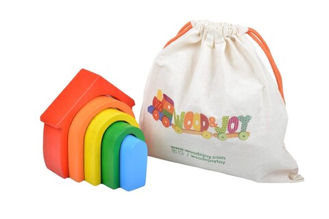 Jucarie pentru landou/carucior, Hanah Home, House Syntax, 16x12x5 cm, Multicolor
