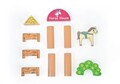 Jucarie pentru landou/carucior, Hanah Home, Horse House, 30x17x26 cm, Multicolor