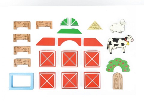 Jucarie pentru landou/carucior, Hanah Home, Farm House, 52x18x45 cm, Multicolor