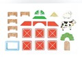 Jucarie pentru landou/carucior, Hanah Home, Farm House, 52x18x45 cm, Multicolor