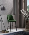 Set scaun de bar (2 bucăți), Beckley, Vento, PAL, Verde/Negru
