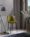 Set scaun de bar (2 bucăți), Beckley, Vento, PAL, Galben/Negru