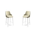 Set scaun de bar (2 bucăți), Hanah Home, Enox, Crem/Alb