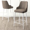 Set scaune  de bar 4 piese, Hanah Home, Enox, Cappuccino / Alb
