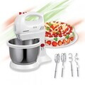 Mixer cu bol Charm, Heinner, 300 W, 5 viteze, alb/gri