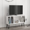 Comoda TV, Colman, Arven, 90x25x53 cm, PAL, Alb / Gri închis