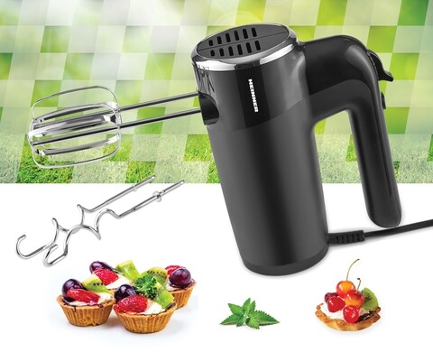 Mixer de mana Heinner, 300W, 6 viteze, negru