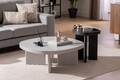 Masuta de cafea, Hanah Home, Cream, Gri