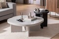 Masuta de cafea, Hanah Home, Cream, Gri