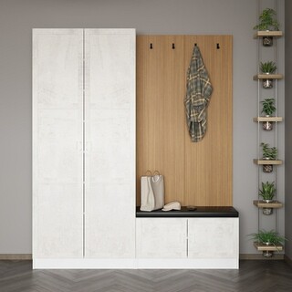 180x210x35 cm, Alb