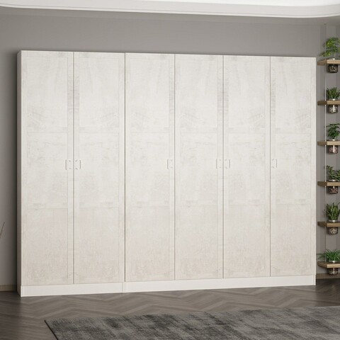 Cuier de perete, Minerva, Noah, 270x210x35 cm, PAL, Alb