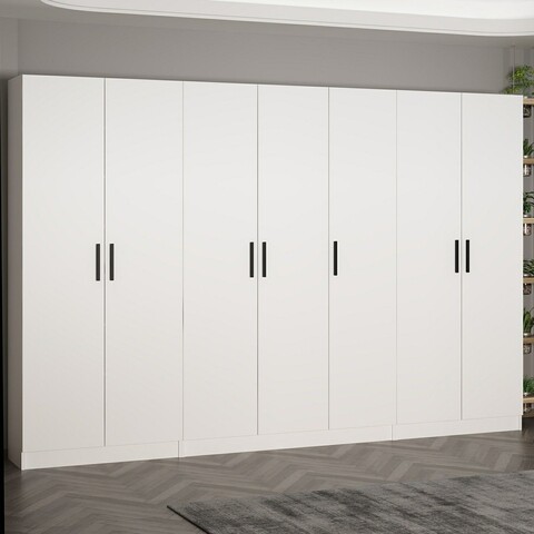 Cuier de perete, Minerva, Noah, 315x210x35 cm, PAL, Alb