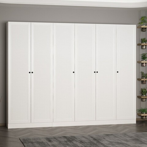 Cuier de perete, Minerva, Noah, 270x210x35 cm, PAL, Alb