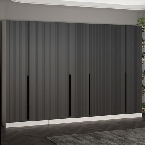 Cuier de perete, Minerva, Noah, 315x210x35 cm, PAL, Antracit