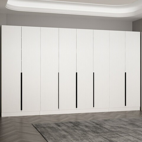 Cuier de perete, Minerva, Noah, 360x210x35 cm, PAL, Alb