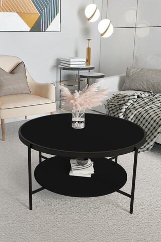 Masuta de cafea, Mirosa, Oslo, 75x45x75 cm, MDF , Negru