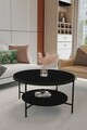 Masuta de cafea, Mirosa, Oslo, 75x45x75 cm, MDF , Negru