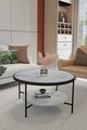 Masuta de cafea, Mirosa, Oslo, 75x45x75 cm, MDF , Marmura alba