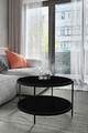 Masuta de cafea, Mirosa, Bella, 73x45x73 cm, MDF , Negru
