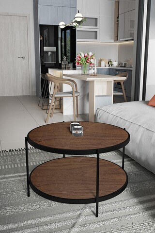 Masuta de cafea, Mirosa, Bella, 73x45x73 cm, MDF , Maro
