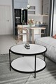 Masuta de cafea, Mirosa, Bella, 73x45x73 cm, MDF , Alb