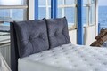 Saltea de pat, Niron, Visco Fusion 90x200 cm Single Size Memory Foam and Pocket Spring Luxury Soft Mattress, Husă: țesătură specială din bumbac tricotat , Alb