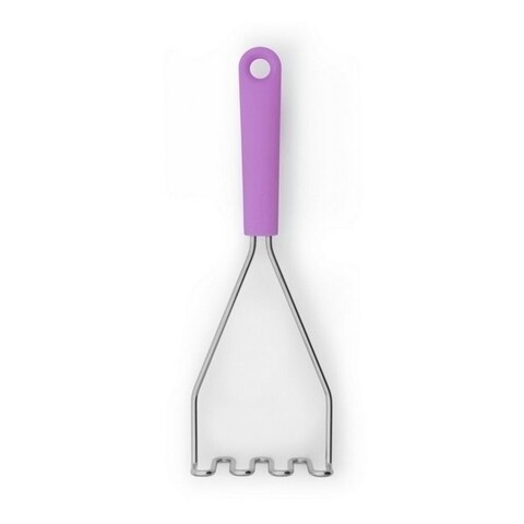 Presa cartofi, Brabantia, Tasty Colours, 25.5 cm, inox/plastic, mov