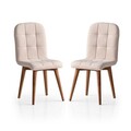 Set scaune 2 piese, Nmobb, Retro, PAL, Crem