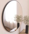 Oglinda decorativa, Siam, Ozze, 60x60x2 cm, MDF , Negru
