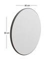 Oglinda decorativa, Siam, Ozze, 60x60x2 cm, MDF , Negru