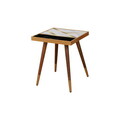 Oglinda decorativa, Siam, Ozze, 60x60x2 cm, MDF , Negru