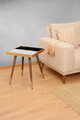 Masa de sufragerie de gradina, Swingo, Milan, 120x69x65 cm, 100% PIN FINLANDEZ, Maro