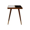 Masa de sufragerie de gradina, Swingo, Milan, 120x69x65 cm, 100% PIN FINLANDEZ, Maro