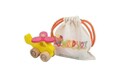 Jucarie pentru landou/carucior, Hanah Home, Mini Helicopter, 11x9x5 cm, Galben