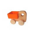 Jucarie pentru landou/carucior, Hanah Home, Mini Truck, 9x6.5x5 cm, Portocaliu