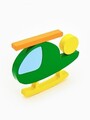 Jucarie pentru landou/carucior, Hanah Home, Helicopter, 23x16x3 cm, Verde galben