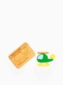 Jucarie pentru landou/carucior, Hanah Home, Helicopter, 23x16x3 cm, Verde galben