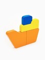 Jucarie pentru landou/carucior, Hanah Home, Ship, 17x15x3 cm, Portocaliu / Galben