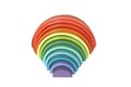 Jucarie pentru landou/carucior, Hanah Home, Pastel Rainbow, 40x20x7 cm, Multicolor