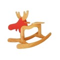 Jucarie pentru landou/carucior, Hanah Home, Deer, 33x60x82 cm, Nuc / Roșu