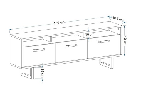 Set scaun de bar (2 bucăți), Beckley, Rubi, PAL, Gri/Negru