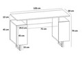 Set scaune 4 piese, Beckley, Rubi, MDF , Gri/Negru