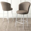 Set scaune  de bar 4 piese, Hanah Home, Alte, Cappuccino / Alb
