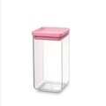 Recipient cu capac pentru depozitare, Brabantia, 1.6 L, plastic, roz