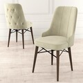 Set scaune 4 piese, Hanah Home, Pare, Crem/Maro